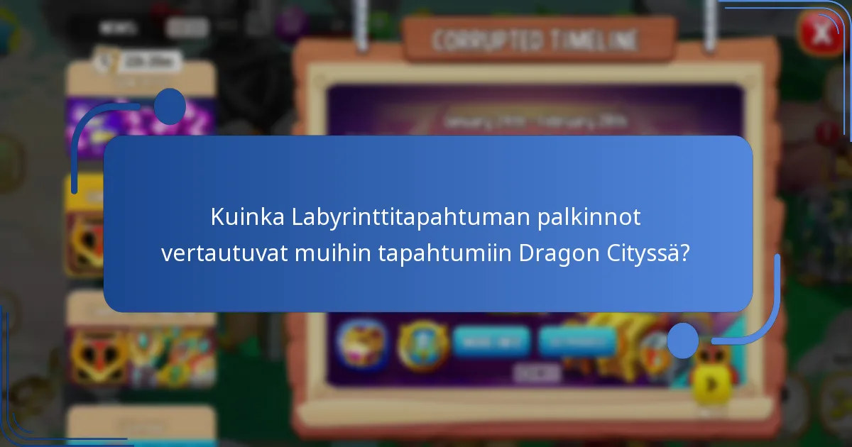 Mitkä erityiset esineet voidaan saada Labyrinttitapahtuman aikana?